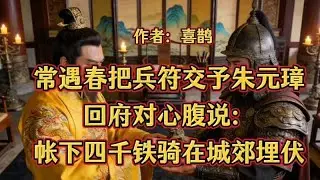 常遇春把兵符交予朱元璋，回府对心腹说：帐下四千铁骑在城郊埋伏