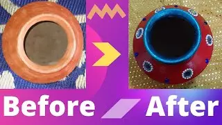 How to Decorate Pot Easily at home For Krishna Janmashtami | Gopala #Pot_Decorate