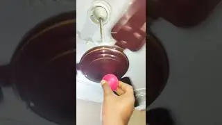 Ceiling fan vs ball new exprement #video #fan #crazy #testing