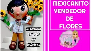 Clase 1408 mexicanito vendedor de flores
