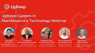 UpKeep: Careers in Maintenance x Technology Webinar