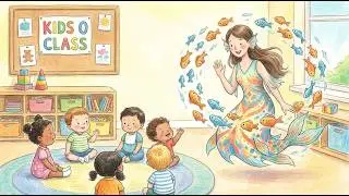 Fish Maiden and School of Small Fish  | Kids 0 Class