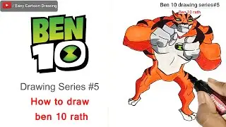 Ben 10 Rath/how to draw ben 10 Rath/Ben 10 drawing series#5