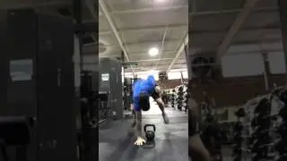 One arm sprawl with high pull