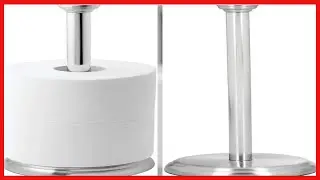 iDesign York Metal Toilet Tissue Roll Reserve for Bathroom
