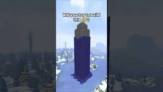MINECRAFT: SKYSCRAPER AT DIFFERENT TIMES🤯(WAIT FOR IT)😍 #shorts #minecraft