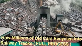 how millions of old cars recycled into railway tracks#trendingvideo