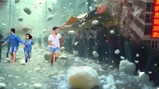 Chaos in China!! Hail and a monster storm just swept through Beijing.
