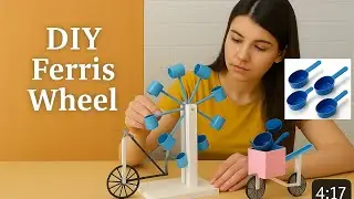 Plastic spoon craft | waste plastic spoon craft | waste plastic  turbine  idea