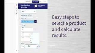 People Productions - Showpad Materials Calculator App - Demo
