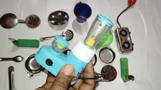 #Toy mini kitchen set video #Cooking  ASMR kitchen set #miniture cooking set toy video #mini mixer