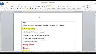 Business communication and report writing, (BCRW), operational level one, OL1, Lecture#49, ICMAP...