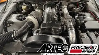 Toyota Supra 2JZ - Precision 6670 Next Gen R & Artec 70mm Manifold first whistles