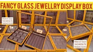 Gold Jewellery Glass display box | Fancy Display Box | Jewellery Box | 9424856378