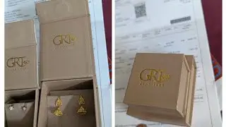 My recent purchase from GRT gold 🪙 🤗🤩earrings Bill datails #gold #gold collector #savings Tips 