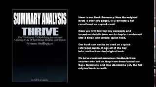 Arianna Huffington Thrive Book Summary