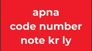 code number part 1
