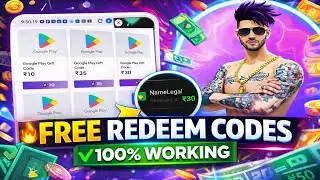 FREE REDEEM CODES INSTANT 🤩 | 500 REDEEM CODE FREE | HOW TO GET GOOGLE PLAY STORE REDEEM CODES FREE