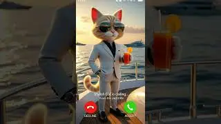 Stylish Cat is Calling #cutecat #millionviewsrington #shorts #catcalling #ringtone #cat