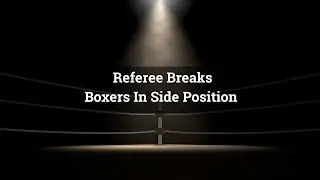 Referee stoppage due to side positioning