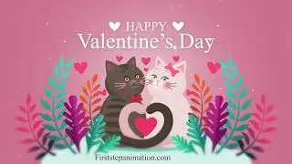 Valentines Day 2024 | Valentines Day Wish E Card | Free After Effects Template