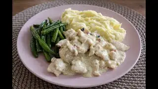 Chicken in cream sauce - super lunch / recipes