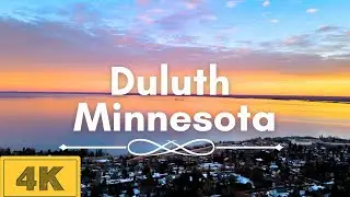 Winter in Duluth, Minnesota | 4k Drone Footage