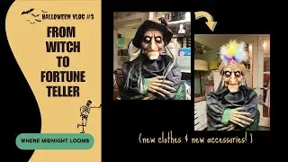 Witchy Poo Gets A Glam Makeover-Countdown to Halloween Vlog #3  #halloweendecorating #halloweendecor
