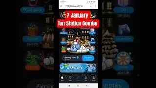 7 January Ton Station Combo card 🔥 Ton Station daily combo lottery card 🔥 Ton Station Combo today