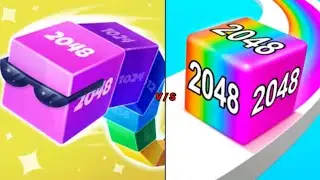 chain cUbe game challenge VS GELLY RUN GAME PLAY walkthrough android IOS part1