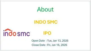 INDO SMC IPO |  @OOOMediaTV   | #ooomediatv  | #online_search  Ashish Kacholia holds a 3.36% stake