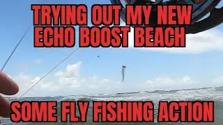 #twohandedflyrods #flyfishingthesurf Echo Boost Beach 2 handed Fly Rod and Surf Fishing