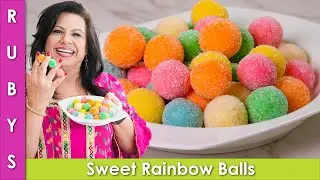 No Cook Sweet Stuffed No Coconut Barfi Balls Recipe in Urdu Hindi -RKK
