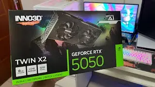 COMPREI UMA RTX 5050 EM 2026 😱 - Umboxing e comparativo entre a RTX 5050 Inno3d e a Rx 580