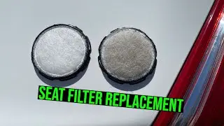 How to change the ventilated seat filters on a Jaguar XJL