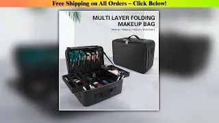 Women Travel Cosmetic Case Organizer Box Brush Holder Makeup Artist Storage Box Makeup Case Makeup
