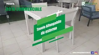 Video tavolo allungabile da esterno