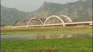 Bow string girder Bridge of 50m span across Putheri lake in Kanyakumari -Kerala highway