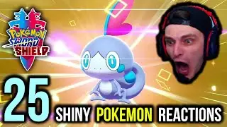 25 Shiny Pokemon LIVE Reactions in Pokemon Sword and Shield | Shiny Pokemon Compilation
