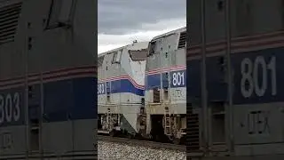 Old Amtrak locomotives we caught a few weeks ago.  Headed west around Bloomdale Ohio.