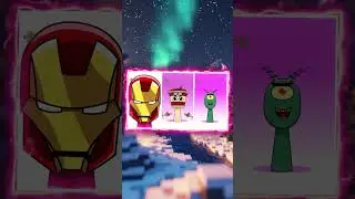 My Sprunki OC: IRON MAN  🆚  CAPUCHINO ASSASINO  🆚  PLANKTON Tiles Hop EDM Rush