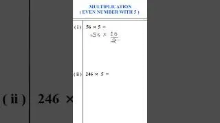 Multiplying Even Number With  5#calculationtrick