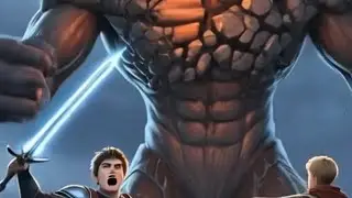 The rok monster is destroying city and harming peoples@ the prince brave boy fight with@virlshort