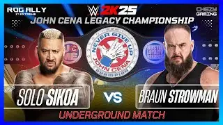 WWE 2K25: Solo Sikoa vs. Braun Strowman - Underground | Full Match | ROG Ally Z1 Extreme