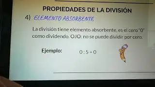Propiedades de la división