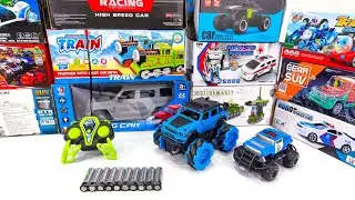 Unboxing RC Police SUV Car, Rc Jeep Car, Mc Queen, Rc Stunt Car, Tank Baja military 