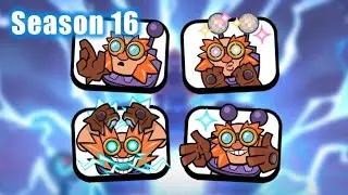 ALL Season 16 Emotes In Clash Royale! | Shocktober Season Emotes!