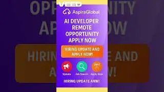 AI Developer Job | Remote Worldwide | AspiraGlobal Hiring 2025 | Work from Anywhere 💻 #jobalert #job