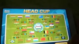 Head soccer head cup with Hungary