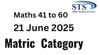 21 June 2025 Matric Category Maths Part solution, 10 Basic Arithmetic Problems